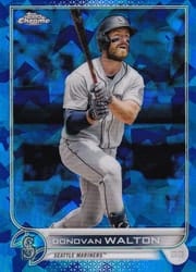 2022 Topps Chrome Update Sapphire Edition Base Set Donovan Walton #US242 card