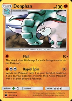 Celestial Storm Donphan #73 card