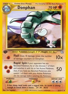 Neo Genesis Donphan #21 card