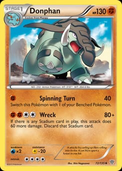 2013 Plasma Storm Donphan #72 card