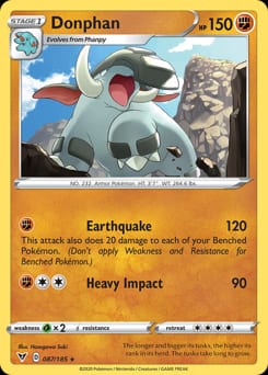Vivid Voltage Donphan #87 card