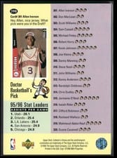 1996-97 Collector's Choice Base Set Dontae' Jones / Allen Iverson #398 card