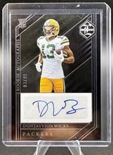 2023 Panini Limited Rookie Autographs Dontayvion Wicks #234 card