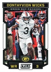2023 Score Base Set Dontayvion Wicks #358 card