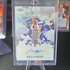 2025-26 Topps Chrome Sky Write Signatures Donte Divincenzo #SWS-DD card