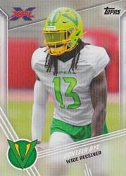2020 Topps XFL Base Set Donteea Dye #168 card