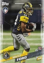2019 Topps AAF Base Set Dontez Ford #98 card