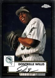 2021 Topps Chrome Platinum Anniversary Base Set Dontrelle Willis #629 card
