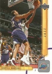 2001-02 Upper Deck Base Set Donyell Marshall #169 card