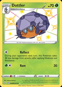 Shining Fates Shiny Vault Dottler #SV008 card