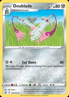 Battle Styles Doublade #106 card