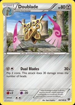 XY Doublade #84 card