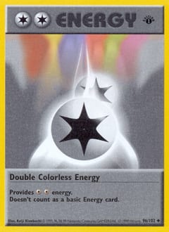 1999 Base Double Colorless Energy #96 card