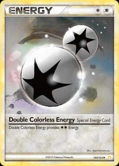 2010 HeartGold & SoulSilver Double Colorless Energy #103 card