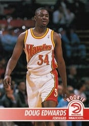 1994-95 Hoops Base Set Doug Edwards #3 card