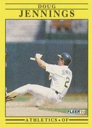 1991 Fleer Base Set Doug Jennings #12 card