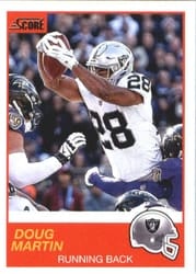 2019 Score Base Set Doug Martin #33 card
