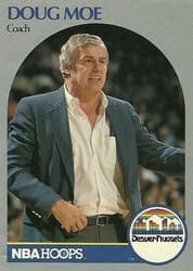 1990-91 Hoops Base Set Doug Moe #311 card