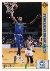 1991-92 Upper Deck Base Set Doug West #269 card