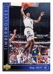 1993-94 Upper Deck Base Set Doug West #41 card