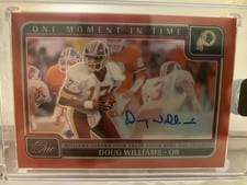2024 Panini One One Moment in Time Autographs Doug Williams #390 card