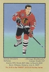 2022-23 Parkhurst Champions 51 Retros Doug Wilson #R-82 card