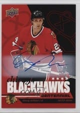 2025-26 Upper Deck Chicago Blackhawks Centennial Red Hot Autos Doug Wilson #39 card