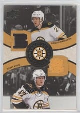 2023-24 Upper Deck Boston Bruins Centennial Centennial Cloth Dual Relics Dougie Hamilton/Torey Krug #CCR2-HK card