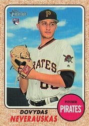 2017 Topps Heritage Base Set Dovydas Neverauskas #603 card