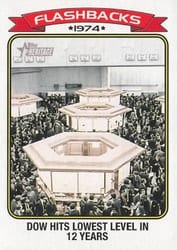2023 Topps Heritage News Flashbacks Dow Jones #NF-6 card