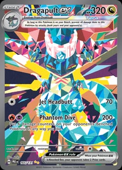 2025 Prismatic Evolutions Dragapult ex #165 card