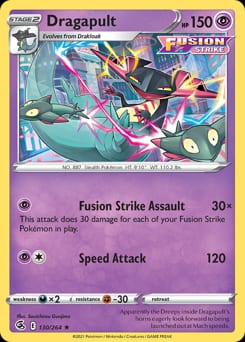 Fusion Strike Dragapult #130 card