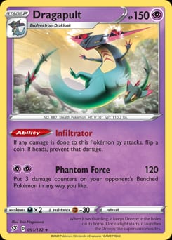Rebel Clash Dragapult #91 card