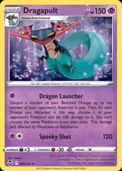 Silver Tempest Dragapult #89 card