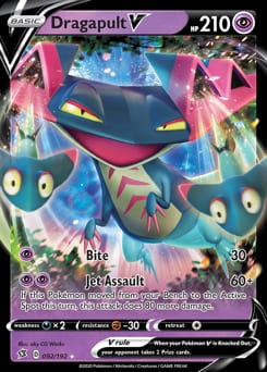 Rebel Clash Dragapult V #92 card