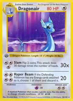 1999 Base Dragonair #18 card
