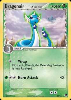 2006 Dragon Frontiers Dragonair δ #28 card