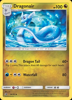 2018 Dragon Majesty Dragonair #36 card