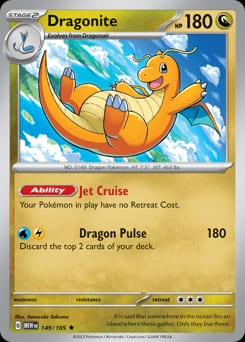 2023 151 Dragonite #149 card