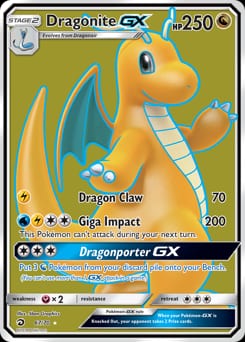 Dragon Majesty Dragonite-GX #67 card
