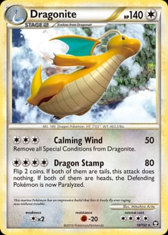 2010 HS—Triumphant Dragonite #18 card