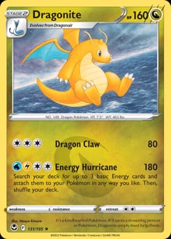 2022 Silver Tempest Dragonite #131 card
