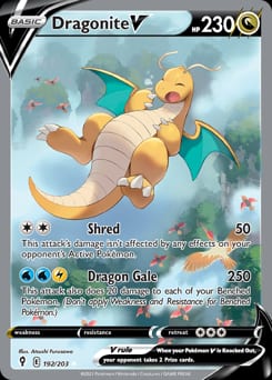 Evolving Skies Dragonite V #192 card