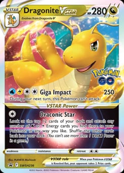 SWSH Black Star Promos Dragonite VSTAR #SWSH236 card