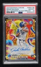 2025 Bowman Chrome Melt Mashers Autographs Drake Baldwin #MMA-DB card
