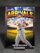 2025 Finest Arrivals Drake Baldwin #A-14 card