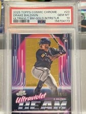 2025 Topps Cosmic Chrome Ultraviolet Beam Drake Baldwin #UB-23 card
