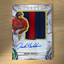 2025 Topps Inception Inception Autograph Jumbo Patch Drake Baldwin #IAJP-DB card