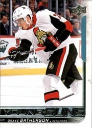 2018-19 Upper Deck Base Set Drake Batherson #484 card