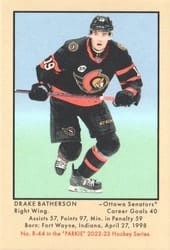 2022-23 Parkhurst Champions 51 Retros Drake Batherson #R-44 card